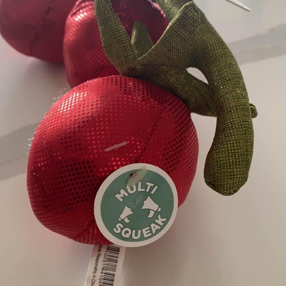 Tomato on Vine Dog Toy - Picture 2 of 2